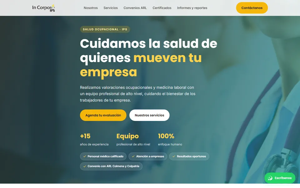 Página de In Corpore IPS