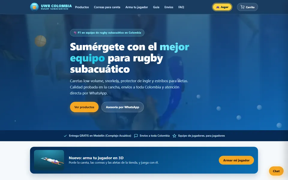 Página de UWR Colombia